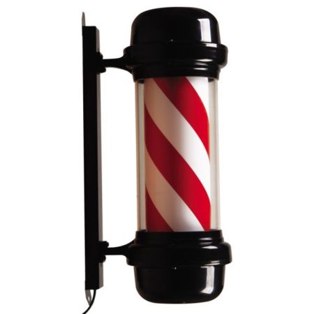 Barber pole | Zwart | Rood | Wit | Kapperspaal | Barbier paal | Barbershop paal