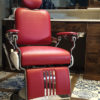 Barberstoel | Majesty | Barberchair | Red barberchairs | Barberinrichting | Barbershop