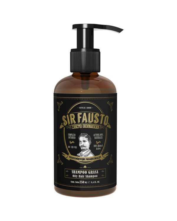 Sir Fausto | Anti-Vet shampoo | Verminderd de vette hoofdhuid | Barber shampoo | Haarverzorging | Barberbrace | Herenkapper | Online