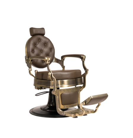 Barberchair | Barbershop meubelen | Beste prijzen | Benelux levering | Gold Barberchair | Barberbrace