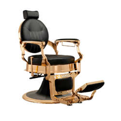 Barberchair | Barbershop meubelen | Beste prijzen | Benelux levering | Gold Barberchair | Barberbrace